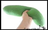 ORB Jumbo Doh Pickle Soft Slow Rise Fluff- Filled Squeeze Squishy Decompression Stress Balls - Sensory, Stress, Fidget Toy OT Huge Food