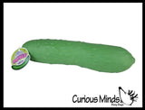 ORB Jumbo Doh Pickle Soft Slow Rise Fluff- Filled Squeeze Squishy Decompression Stress Balls - Sensory, Stress, Fidget Toy OT Huge Food