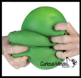 ORB Jumbo Doh Pickle Soft Slow Rise Fluff- Filled Squeeze Squishy Decompression Stress Balls - Sensory, Stress, Fidget Toy OT Huge Food