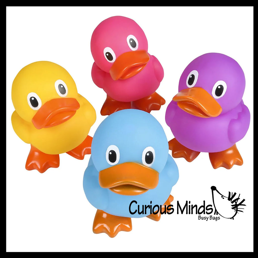 NEW - Jumbo Standing on Feet Rubber Ducks - Rubber Duckies - Cute Novelty Prize Reward Giveaway