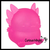 NEW - Jumbo Axolotl Sugar Ball - Thick Glue/Gel Syrup Molasses Stretch Ball - Ultra Squishy and Moldable Slow Rise Relaxing Sensory Fidget Stress Toy Huge