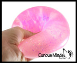NEW - Jumbo 4.5" Glitter Sugar Ball - Over 2 Pounds - Glittery Shimmer Thick Glue/Gel Stretch Ball -Syrup Molasses   Ultra Squishy and Moldable Slow Rise Relaxing Sensory Fidget Stress Toy