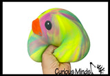 Jumbo Tie Dye Doh Filled Ducky - Rubber Duck Shaped Stress Squishy Ball
