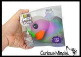 Jumbo Tie Dye Doh Filled Ducky - Rubber Duck Shaped Stress Squishy Ball
