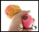 NEW - Fast Food Squishy Squeeze Stress Ball Soft Doh Filling - Like Shaving Cream - Sensory, Fidget Toy Junk Food