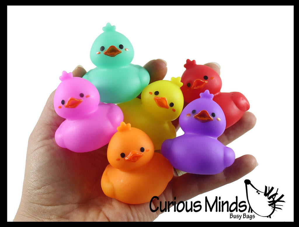 Cute Kawaii 2" Rubber Ducks - Rubber Duckies Baby Ducklings - Cute Novelty Prize Reward Giveaway