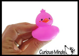 Cute Kawaii 2" Rubber Ducks - Rubber Duckies Baby Ducklings - Cute Novelty Prize Reward Giveaway