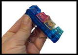 Keyboard Key Fidget Clicker  - 4 Key - Toy - Key Cap Click on Keychain