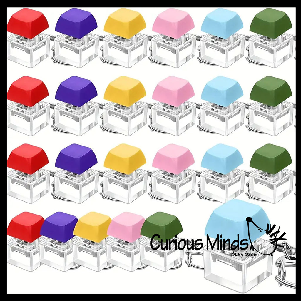 Keyboard Key Fidget Clicker Toy - Key Cap Click on Keychain