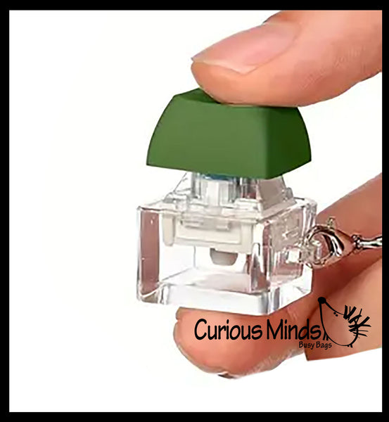 Keyboard Key Fidget Clicker Toy - Key Cap Click on Keychain | Curious ...
