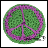 NEW - Knit Kick Balls - Sack Footbag Game Balls - Crunchy Sensory Toy