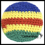 NEW - Knit Kick Balls - Sack Footbag Game Balls - Crunchy Sensory Toy