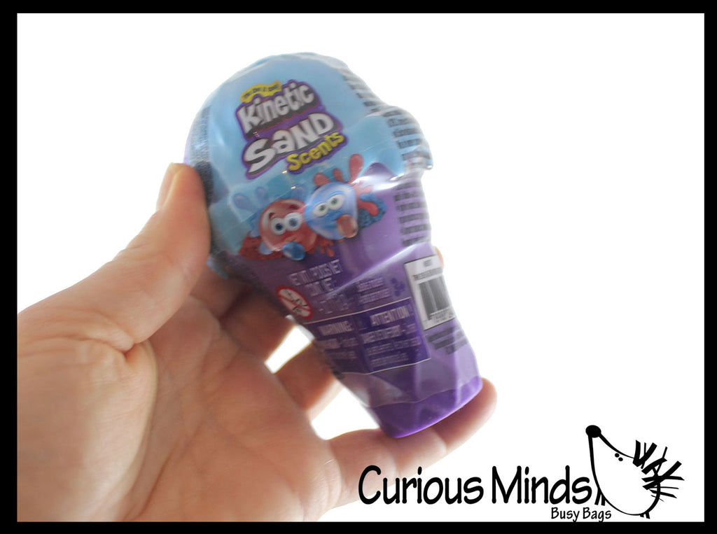 Scented Kinetic Sand Solid Color Ice Cream Cone Container - Stretchy Soft Moving Sand-Like  putty/dough/slime