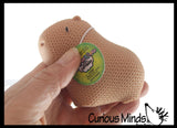 NEW - Marshmallow Crochet Look Capybara Animal Stress Balls - Ultra Soft Kneadable Fidget Squish Balls - Amazingly Soft