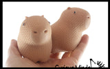NEW - Marshmallow Crochet Look Capybara Animal Stress Balls - Ultra Soft Kneadable Fidget Squish Balls - Amazingly Soft