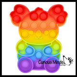 NEW - Koala Rainbow Ocean Animal Theme Bubble Pop Game - Silicone Push Poke Bubble Wrap Fidget Toy - Press Bubbles to Pop - Bubble Popper Sensory Stress Toy