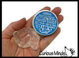 Lab Putty - Pack of 3 Different Putty Slimes in Tin Jars - Crystal Clear / Glow in the Dark / Heat Color Changing