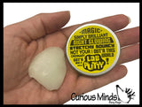 Lab Putty - Pack of 3 Different Putty Slimes in Tin Jars - Crystal Clear / Glow in the Dark / Heat Color Changing