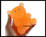 Soft Large Mochi Gummy Bear - Large Squishy Sensory Fidget Toy Jelly