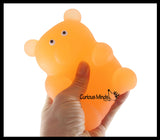 Soft Large Mochi Gummy Bear - Large Squishy Sensory Fidget Toy Jelly