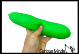 NEW - Large 10" Doh Pickle  Squeeze Squishy Decompression Stress Balls - Sensory, Stress, Fidget Toy OT Huge Food