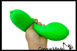NEW - Large 10" Doh Pickle  Squeeze Squishy Decompression Stress Balls - Sensory, Stress, Fidget Toy OT Huge Food