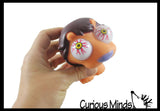 Eye Popping Animals - Cute Squeeze Toy - Fun Fidget - Unique OT Hand Strength, Fine Motor Moving Eyes