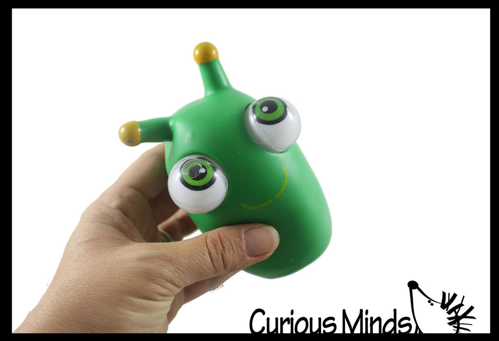 Eye Popping Animals - Cute Squeeze Toy - Fun Fidget - Unique OT Hand Strength, Fine Motor Moving Eyes