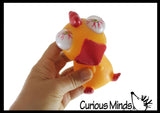 Eye Popping Animals - Cute Squeeze Toy - Fun Fidget - Unique OT Hand Strength, Fine Motor Moving Eyes