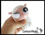 Eye Popping Animals - Cute Squeeze Toy - Fun Fidget - Unique OT Hand Strength, Fine Motor Moving Eyes