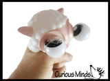 Eye Popping Animals - Cute Squeeze Toy - Fun Fidget - Unique OT Hand Strength, Fine Motor Moving Eyes