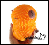 NEW - Capybara 6" Puffer Air- Filled Squeeze Stress Balls - Large Rodent  -  Sensory, Stress, Fidget Toy