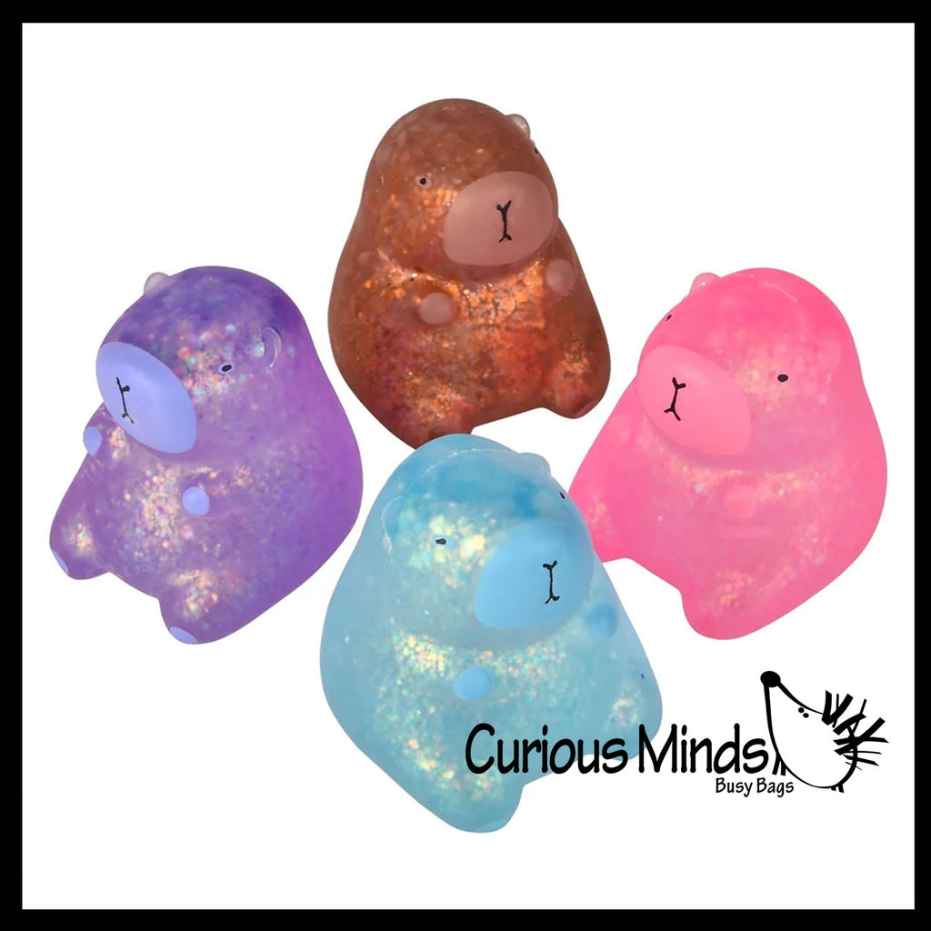 NEW - Large Chunky Capybara Cute Sugar Ball - Thick Glue/Gel Syrup Molasses Stretch Ball - Ultra Squishy and Moldable Slow Rise Relaxing Sensory Fidget Stress Toy