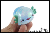 Axolotl Small Sugar Ball in Box - Thick Glue/Gel Syrup Molasses Stretch Ball - Ultra Squishy and Moldable Slow Rise Relaxing Sensory Fidget Stress Toy