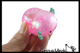 Axolotl Small Sugar Ball in Box - Thick Glue/Gel Syrup Molasses Stretch Ball - Ultra Squishy and Moldable Slow Rise Relaxing Sensory Fidget Stress Toy