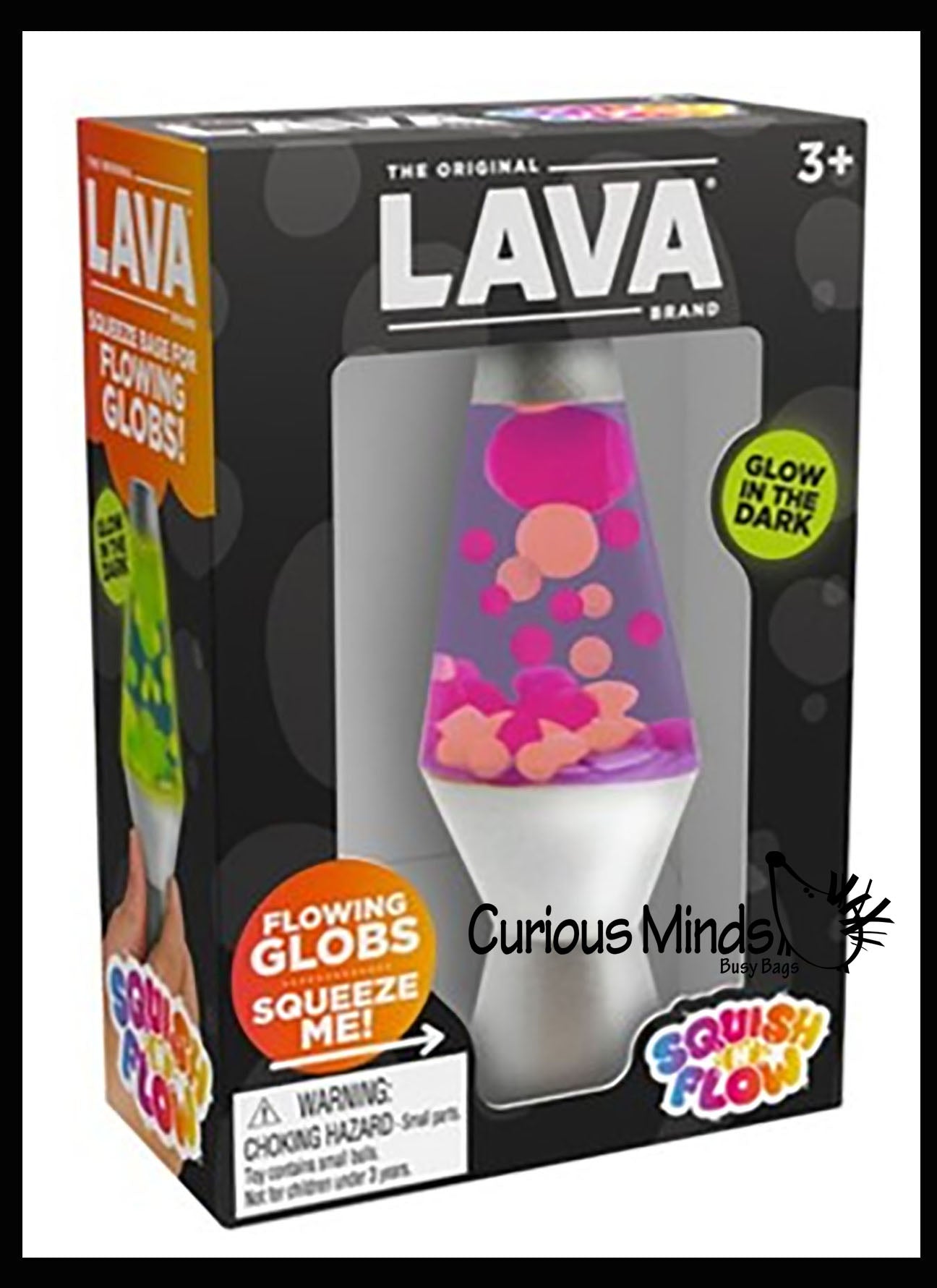 NEW - Mini Lava Lamp Squish and Flow Stress Ball Nee Doh. Squeeze to P ...