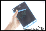 LCD Writing Drawing Tablet - Press Button to Erase