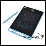 LCD Writing Drawing Tablet - Press Button to Erase