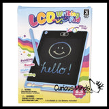 LCD Writing Drawing Tablet - Press Button to Erase