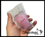 Boba Drink Squishy - Water and Bead Filled Drink Shaped Squish Toy Liquid Filled