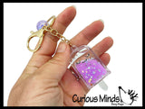 Popsicle Clip with Glitter Liquid Inside - Moving Water - Sensory, Stress, Fidget Toy Bag Decoration