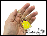 Popsicle Clip with Glitter Liquid Inside - Moving Water - Sensory, Stress, Fidget Toy Bag Decoration