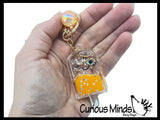 Popsicle Clip with Glitter Liquid Inside - Moving Water - Sensory, Stress, Fidget Toy Bag Decoration