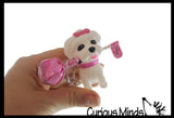 Lollipup Dog Keychain with Sucker Lollipop - Cute Valentines Day Treat