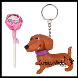 Lollipup Dog Keychain with Sucker Lollipop - Cute Valentines Day Treat