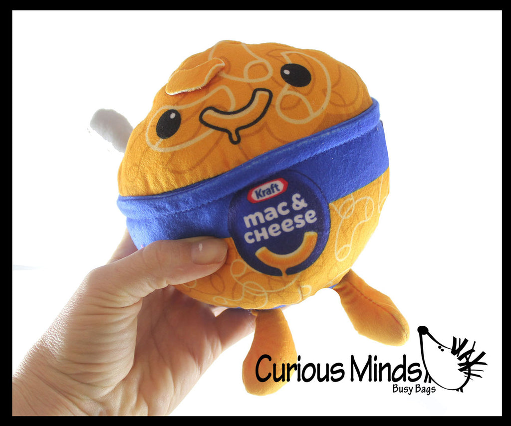 Mac & Cheese Bowl Plush Toy - Cute Food Stuffed Animal - Macaroni Lover