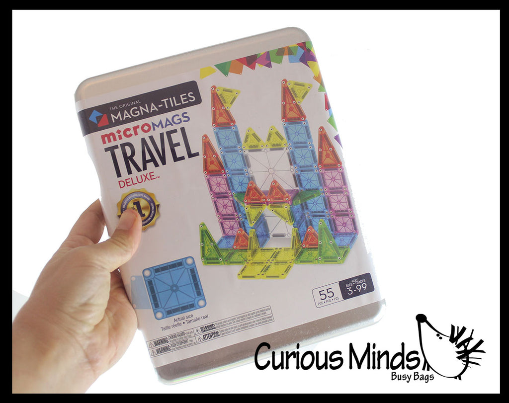 Magna-Tiles® MicroMags - Tiny Travel Sized Magnetic Blocks in Tin