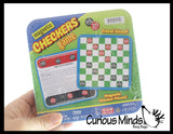 Mini Tin Magnetic Travel Games - Assorted Tiny Classic Board Games - Children's Games for Car or Airplane