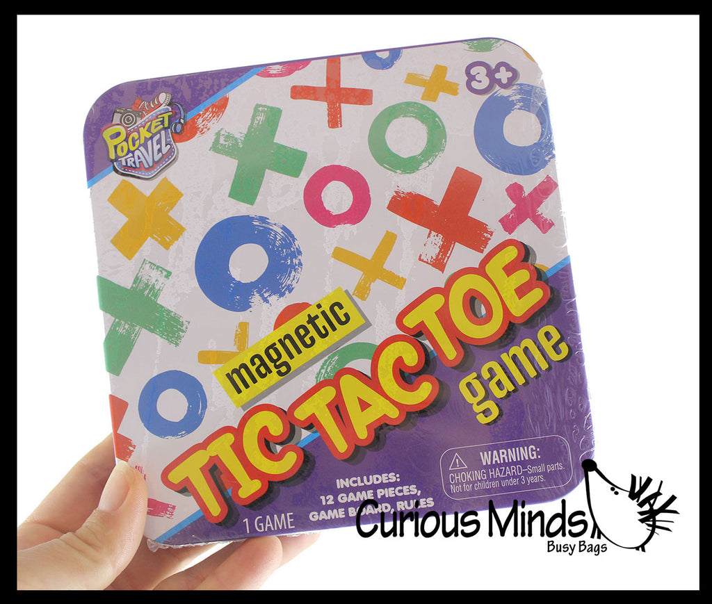 Mini Tin Magnetic Travel Games - Assorted Tiny Classic Board Games - Children's Games for Car or Airplane
