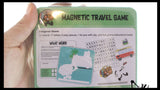 Mini Tin Magnetic Travel Games - Assorted Tiny Classic Board Games - Children's Games for Car or Airplane